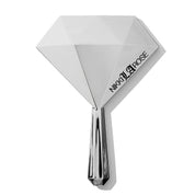 Chrome Mini Diamond Hand Held Mirror by Nikki La Rose | Mini Hand Mirror