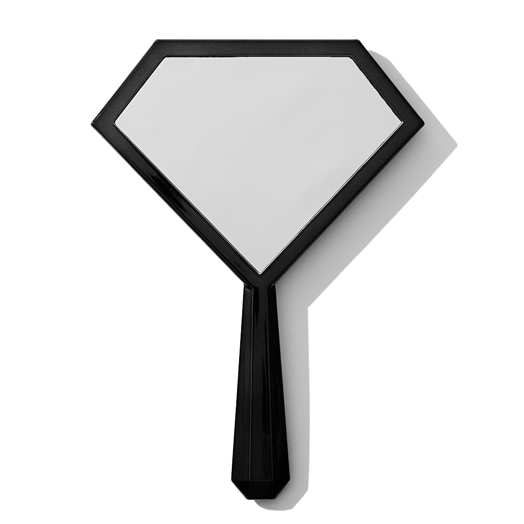 Mini Black Diamond Hand Held Mirror - Makeup By Nikki La Rose