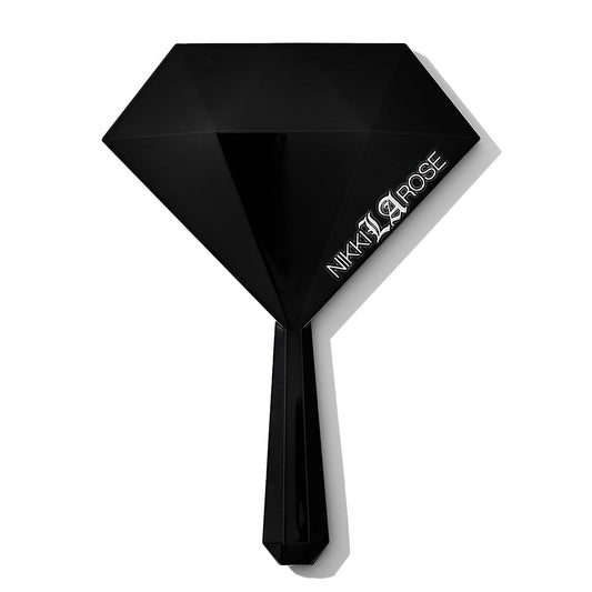 Mini Black Diamond Hand Held Mirror - Makeup By Nikki La Rose