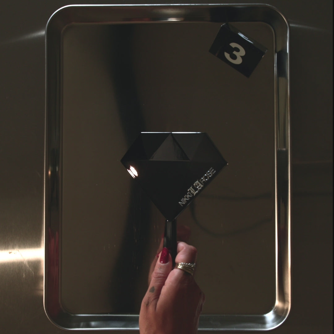 Mini Diamond Hand Held Mirror